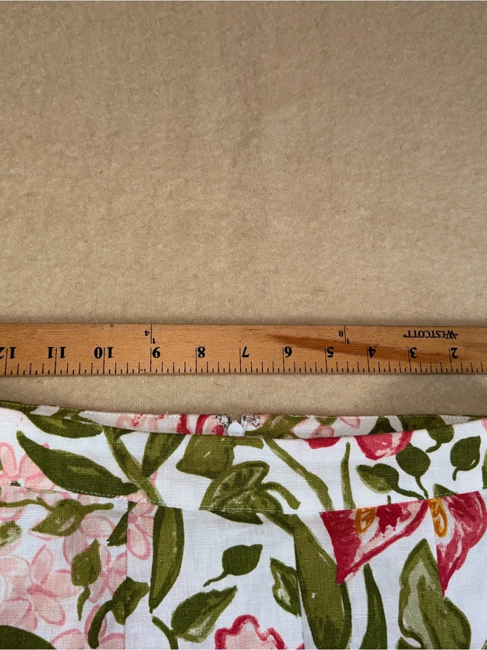 Reformation jonas skirt in Kauai 100% linen Floral Midi Skirt size 2